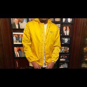 Prada Yellow Windbreaker Coat